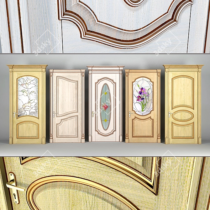 Klassic Doors: Timeless Elegance 3D model image 1