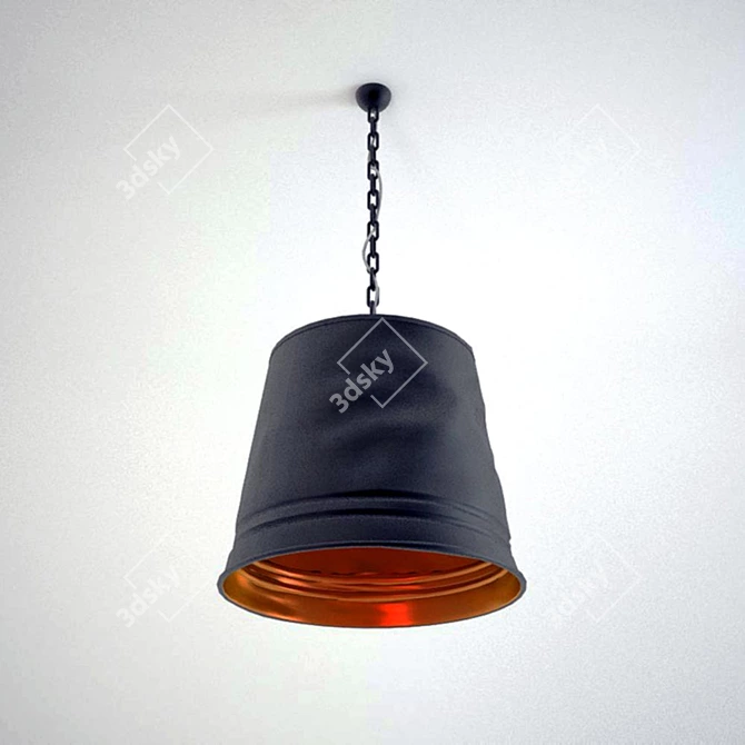 Elegant Bucket Chandelier 3D model image 1