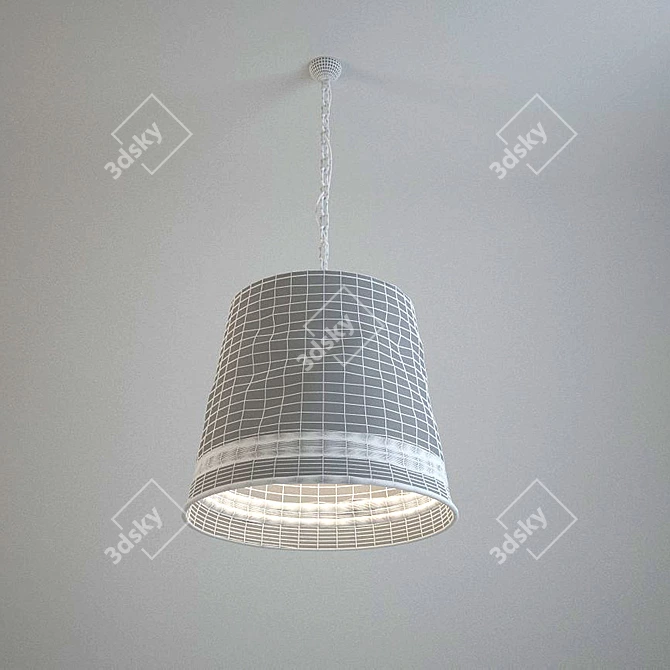 Elegant Bucket Chandelier 3D model image 2