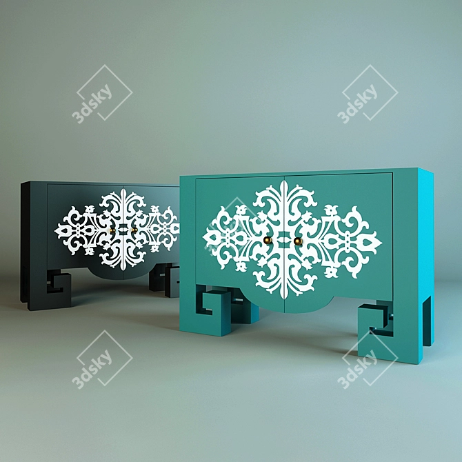 Cary Buffet Table: A Statement of Elegance 3D model image 1