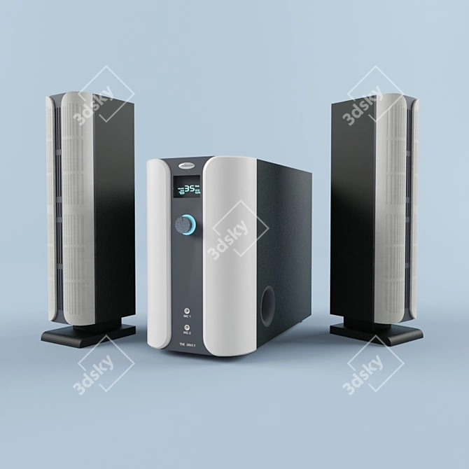 TopDevice TDE 280 2.1 Speaker Set - Premium Sound 3D model image 3