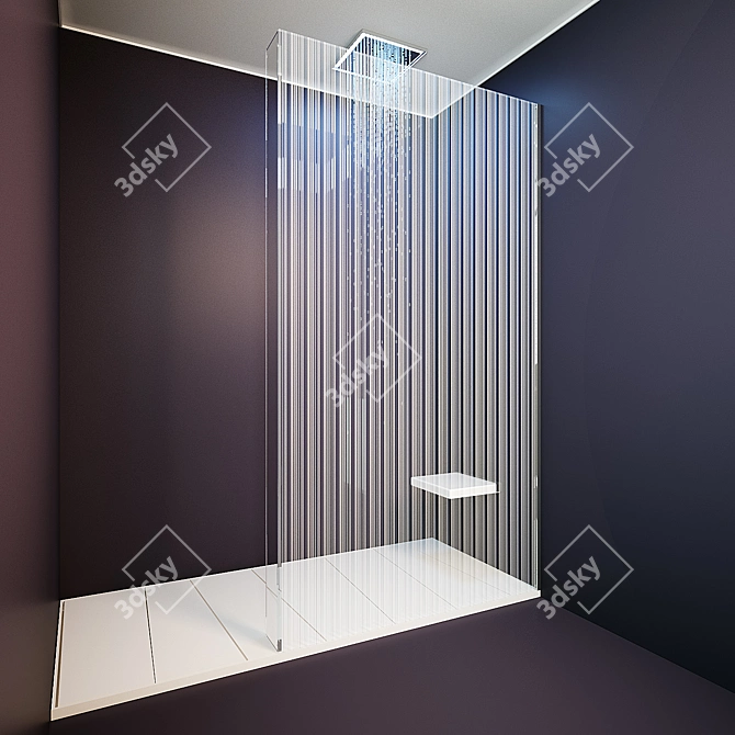 Luxury Shower Set by Antonio Lupi 3D model image 1