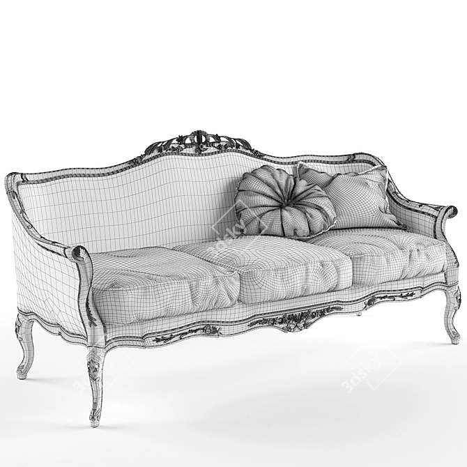 Elegant Versal Classic Sofa 3D model image 3