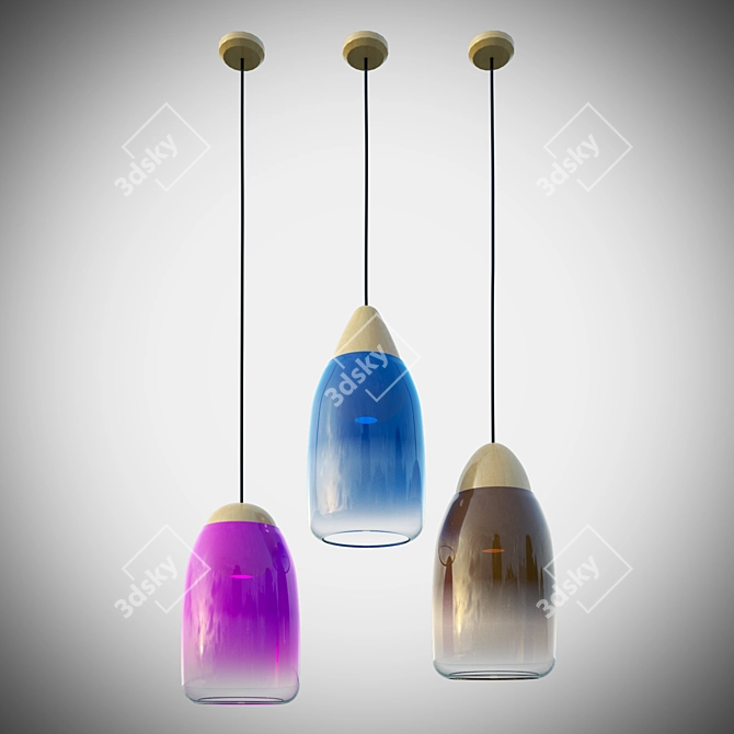 Modern Nordic Hanging Lamp 3D model image 1