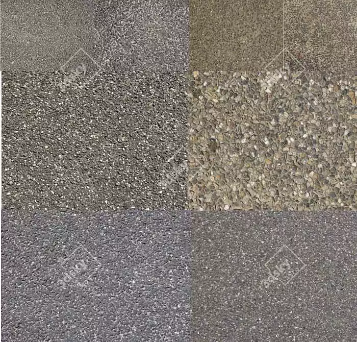 Urban Chic: Asphalt Texture Collection 3D model image 1