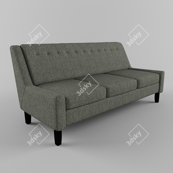 Shasta Sofa: Sleek and Stylish 3D model image 1