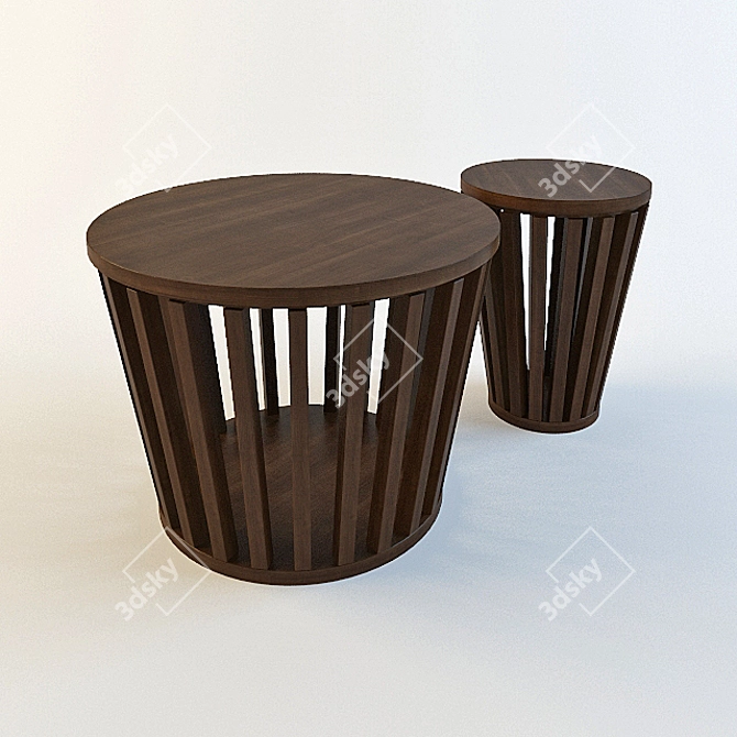 Elegant Ulivi Teo Coffee Table 3D model image 1