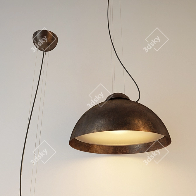 Striking Iron Outdoor Lamp 3D model image 1