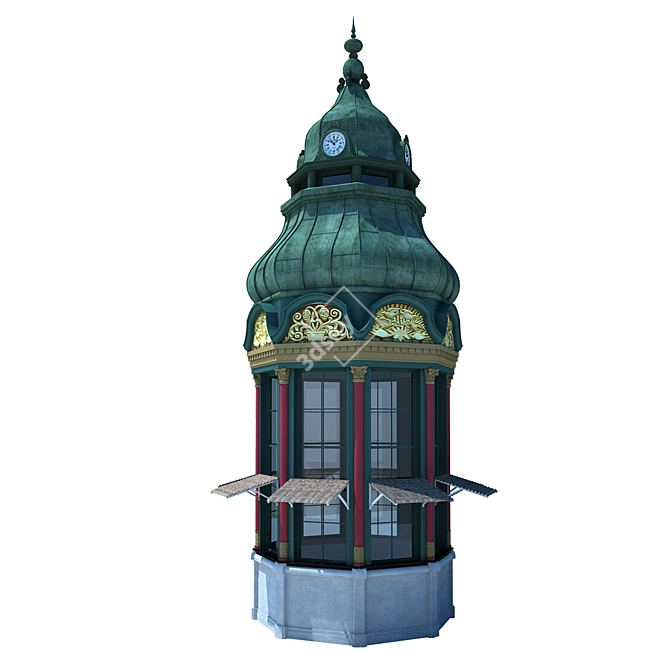 Copenhagen's Real Newsstand 3D model image 1