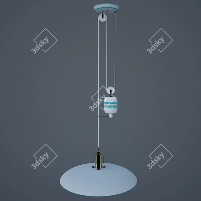 Bilancia Ceiling Lamp 3D model image 2