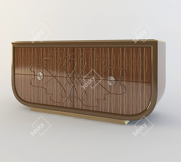 Riverfront Chest of Drawers 3D model image 1