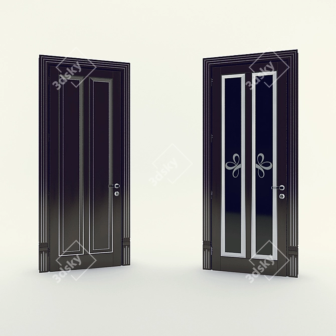 Sige Gold Glam Door Collection: GM270LP.1A.SNA & GM270LV.1A.SNA 3D model image 1