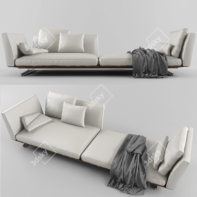 Eternal Comfort: EVERGREEN Sofa 3D model image 1