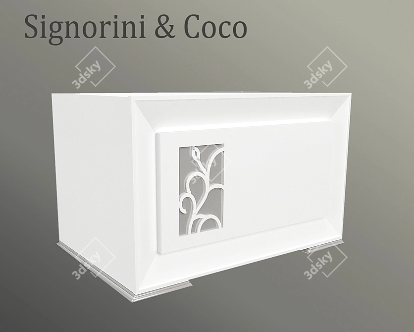 Elegant Curbstone by Signorini & Coco 3D model image 1