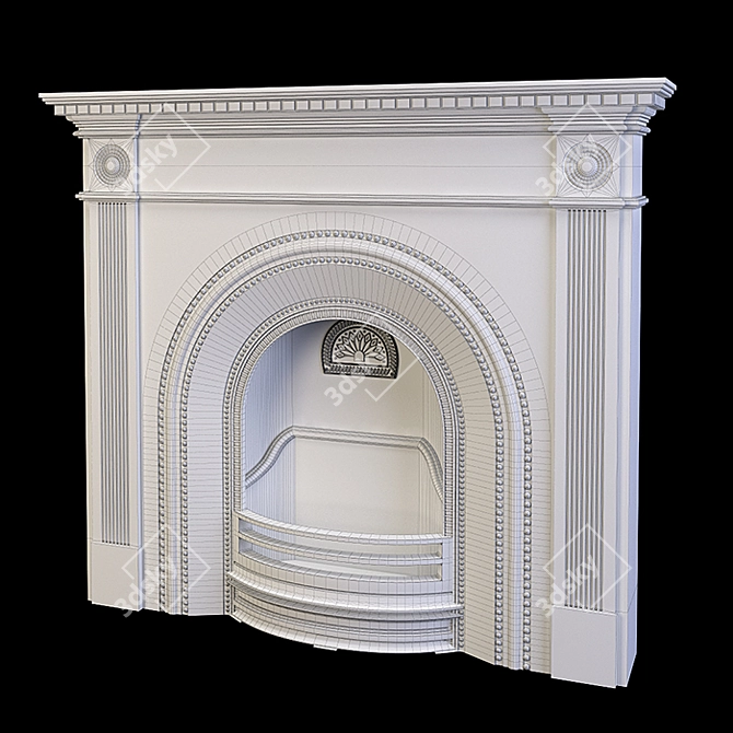 Classic and Elegant Stovax Regency Fireplace 3D model image 4