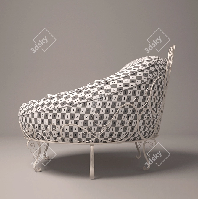 Kovanaya Chair: Elegant and Comfortable 3D model image 2