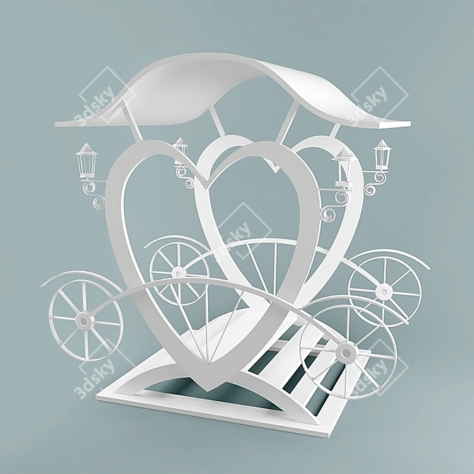 Elegant Coach Lovers Icon 3D model image 1