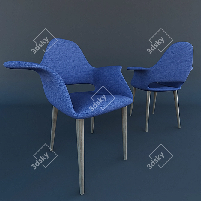 Modern Arm Chair 3D model image 1