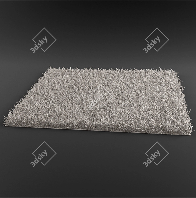 Plush Fbx Format Carpet 3D model image 2