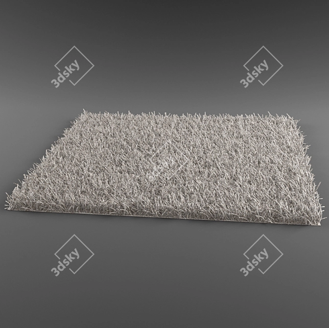 Plush Fbx Format Carpet 3D model image 3