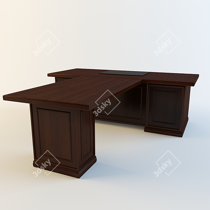 Formichi Desk with Approximate Dimensions 3D model image 1