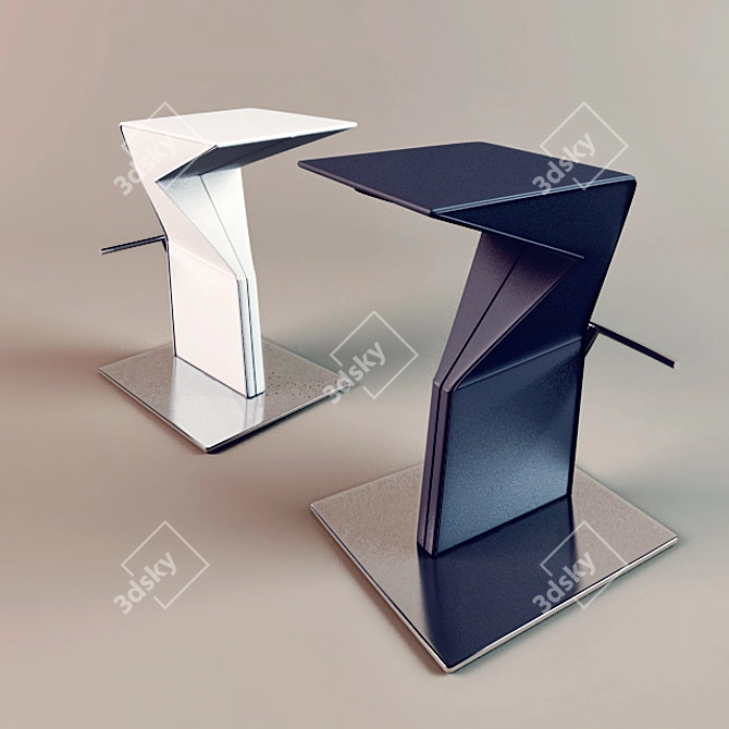 Sleek and Stylish Cattelan Bar Stool 3D model image 1