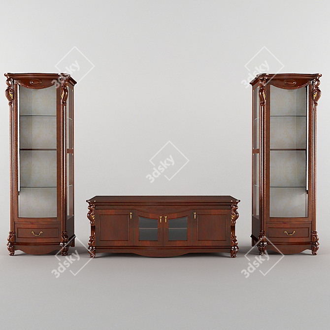 Elegant ELISABETH 210 Furniture 3D model image 1