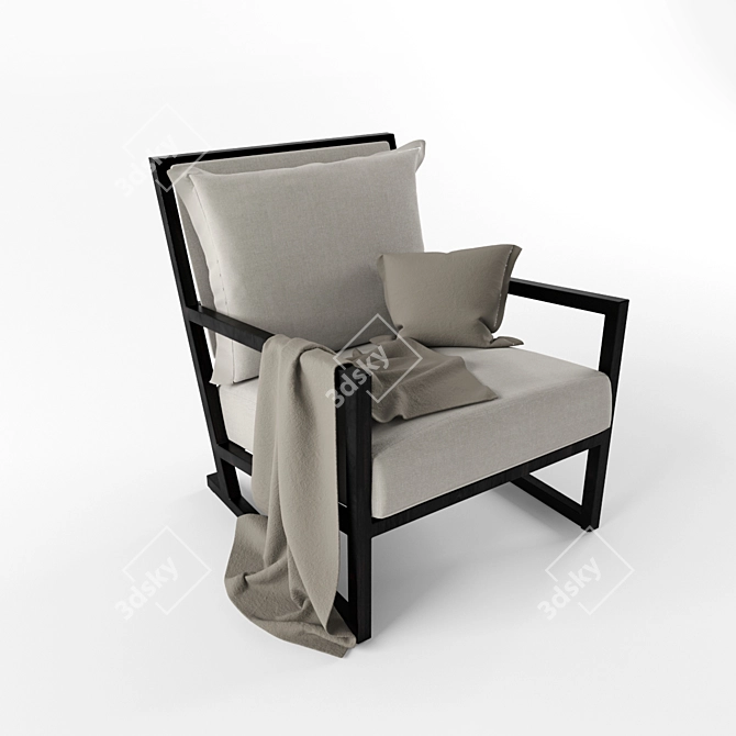 Elegant CLIO Chair by Maxalto 3D model image 1