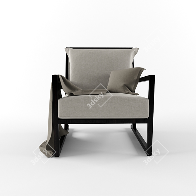 Elegant CLIO Chair by Maxalto 3D model image 2