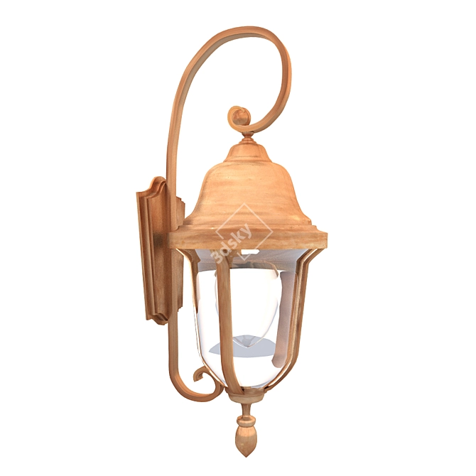 Vintage Outdoor Street Lamp 3D model image 1