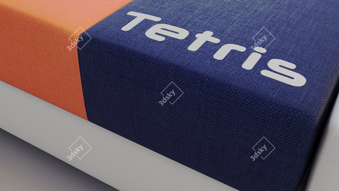 Modular Tetris Sofa: Designed by Stefano Grasselli 3D model image 3