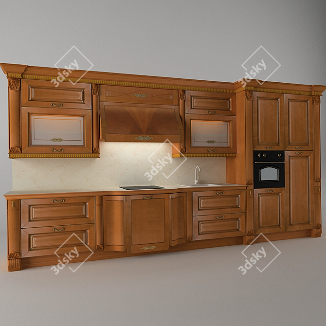 European Prestige Evento Kitchen 3D model image 1