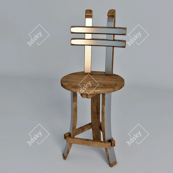 Bar Table & Chair Set 3D model image 2