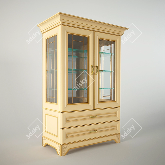 Modular Monaco Sideboard 3D model image 1