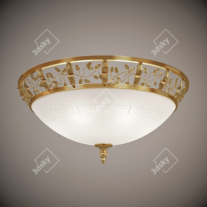 Greek Ornament Ceiling Light 3D model image 1