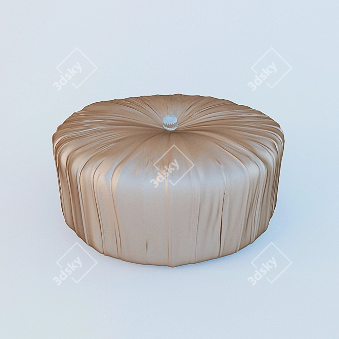 Elegant Velvet Ottoman MM9701 3D model image 1