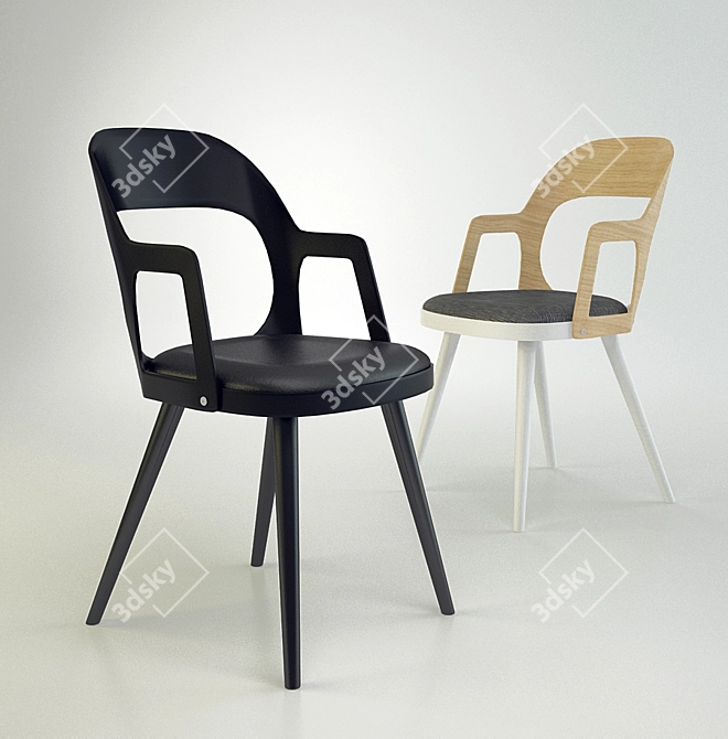 Elegant Colibri Chair: A Markus Johansson Design 3D model image 1