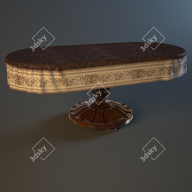 Elegant Tablecloth Set - Perfect for Dining 3D model image 2