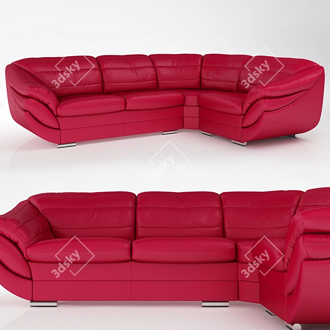 Adriano Corner Sofa: Modern Elegance and Comfort 3D model image 1