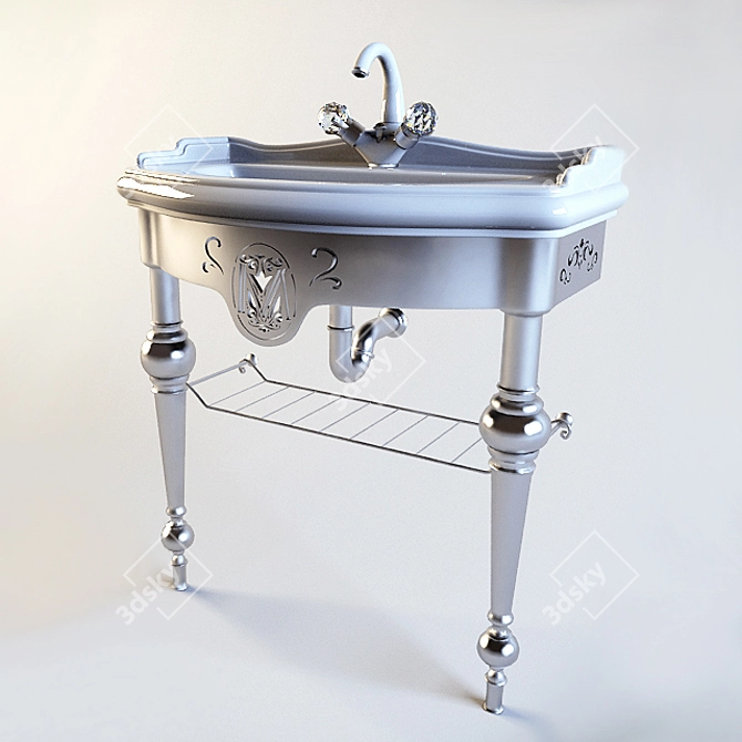 Elegant Migliore Bella Sink 3D model image 1