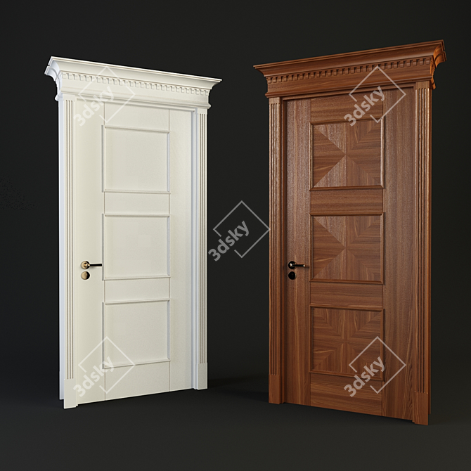 Premium Entry Door Unit 3D model image 1