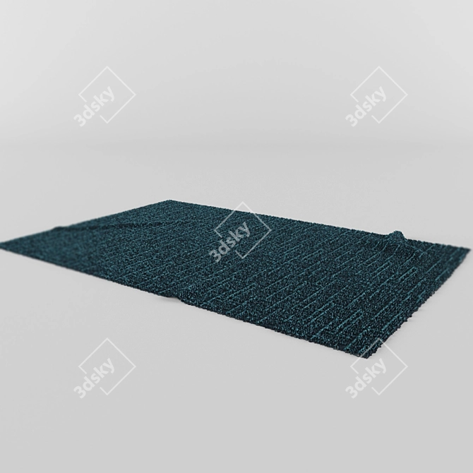 Luxurious Soft Velvet Carpet 3D model image 3