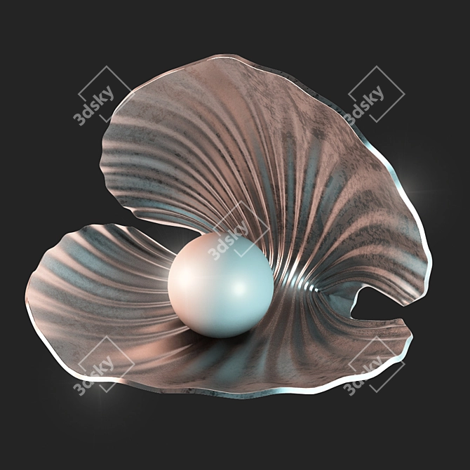 Seashell Decor: Coastal Beauty for Your Space 3D model image 1