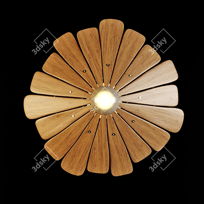 Ethnic Daisy Pendant Lamp 3D model image 1