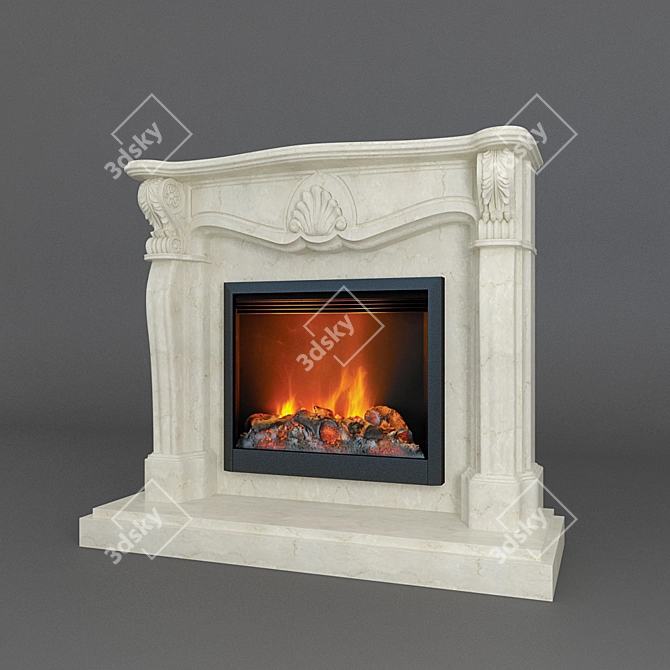 Elegant Firehouse: Warm and Stylish 3D model image 1