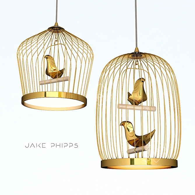 Whimsical Tweetie Lamps by Jake Phipps 3D model image 1