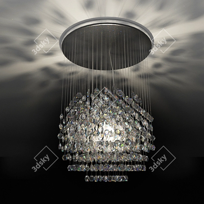 Elegant Preciosa Chandelier Ball 3D model image 1