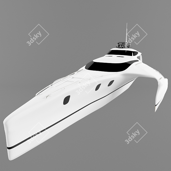Luxury Sea Explorer: Adastra 3D model image 1