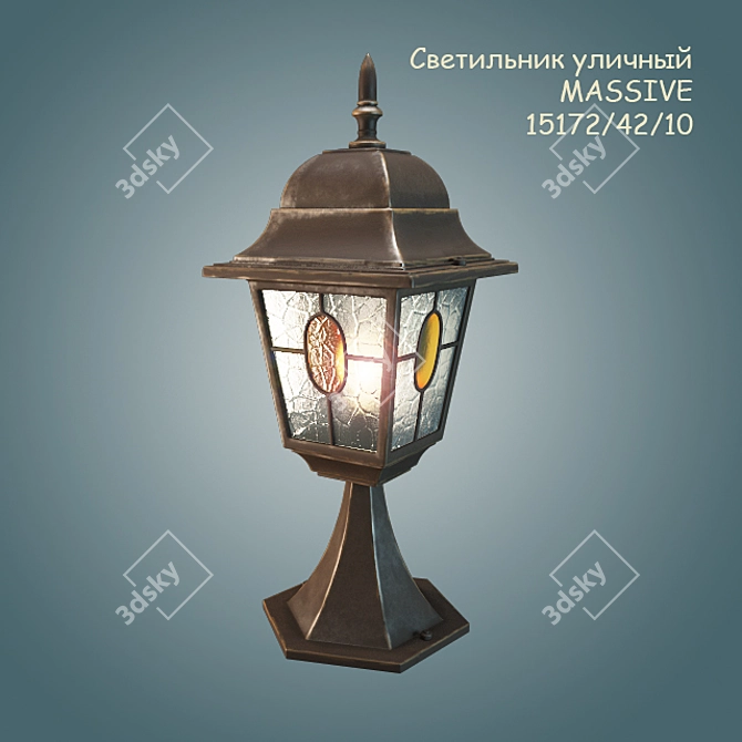 Munich Glass Street Lamp 3D model image 1