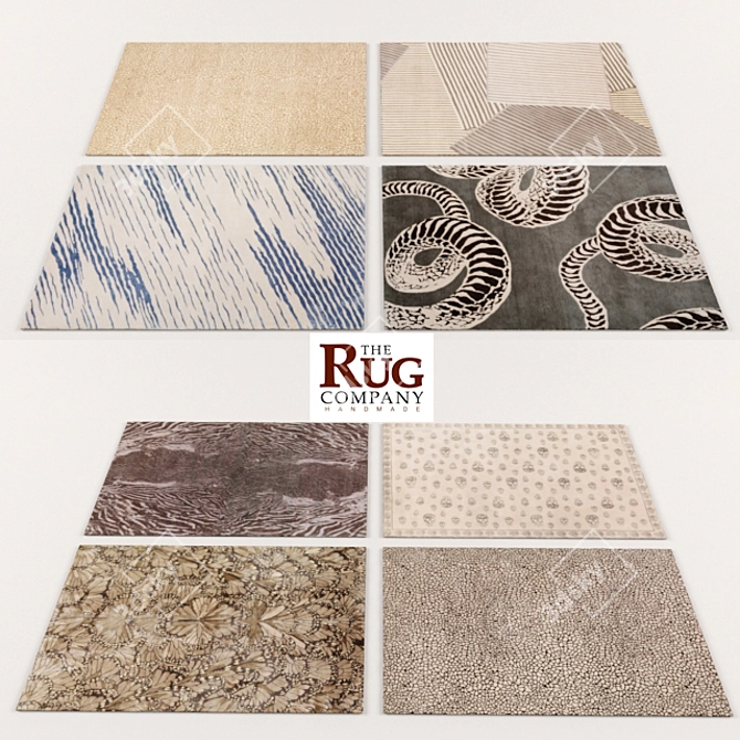 Luxury Rugs Collection: ResetXForm & VRay Mat 3D model image 1